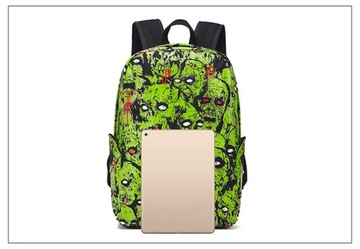 Зомби Скелет Череп Дизайнер Женщины Мужчины Школьная сумка Светоотражающий рюкзак