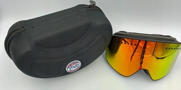 GOGLE NARCIARSKIE YOLO POLARYZACJA 2 SZYBY DUŻY ZESTAW POMARAŃCZ ANTI FOG