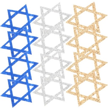 CHANUKA OZDOBANIA CHANUKA WAKACYJNE KONFETTI GWIAZDA