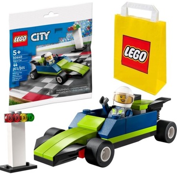 LEGO CITY 30640 Samochód wyścigowy Wyścigówka Formula + TORBA PREZENTOWA