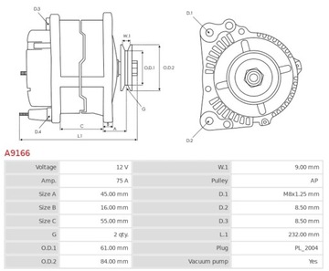 ALTERNÁTOR AS-PL A9166