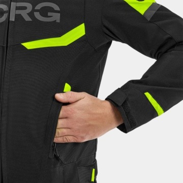 Мужская текстильная мотокуртка VORG HORNET BLACK FLUO БЕСПЛАТНО