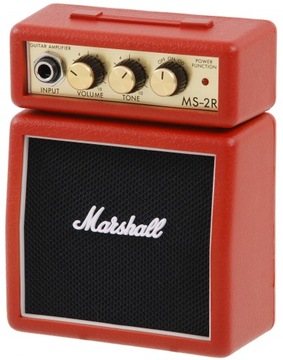 Гитарный усилитель Marshall MS-2R MicroAmp Red Mini мощностью 1 Вт