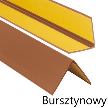 Угловая полоса ПВХ 50x50 мм, 150 см. Самоклеящаяся угловая лента. Угловая крышка.