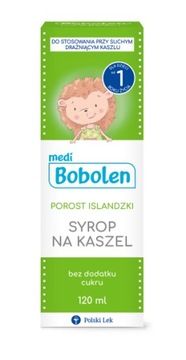 Bobolen Porost Islandzki syrop na kaszel od 1 roku