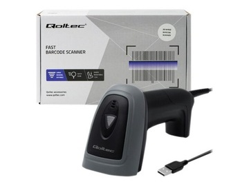 Qoltec Wired Qr Barcode Scanner Usb