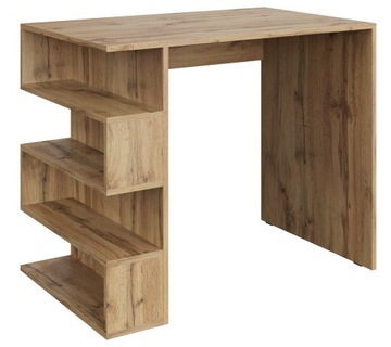 BIURKO KOMPUTEROWE STOLIK DĄB WOTAN PÓŁKI MAT 90cm STERN T-12 Meble-Craft