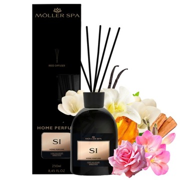 ZAPACH PERFUM SI DO DOMU DYFUZOR PATYCZKI ODŚWIEŻACZ 250ml - DO 90 DNI -