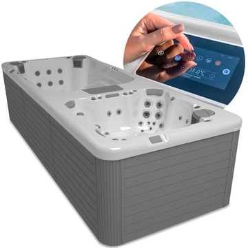 WANNA Z JACUZZI basen ogrodowy SWIMSPA WELLIS Rio Grande W-FLOW przeciwprąd