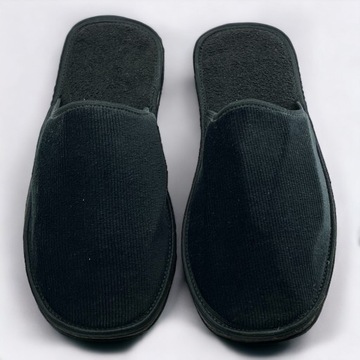Pánske papuče bavlnené papuče čierne 44