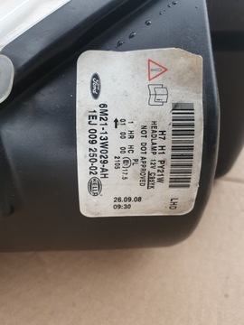 FORD S-MAX I 06- SVĚTLO PŘEDNÍ LEVÝ PRAVÁ EVROPA ČOČKA