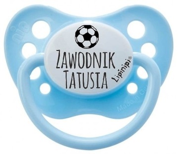 LIPINIPI- smoczkek ZAWODNIK TATUSIA, 0-6m.