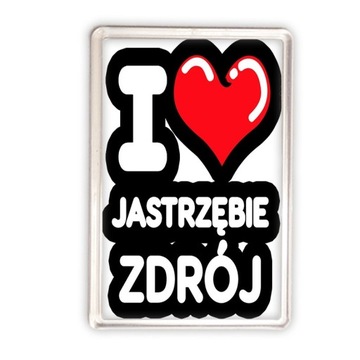 magnes akrylowy kocham Jastrzębie-Zdrój