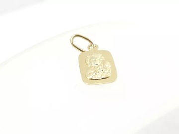 КРАСИВЫЙ ЗОЛОТОЙ КУЛОН С БОЖИЕЙ МАТЕРЬЮ P585 0.67G