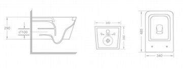 VELDMAN MISA WC RIMLESS TORNADO INES DESKA SLIM PREMIUM