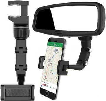 ДЕРЖАТЕЛЬ ТЕЛЕФОНА НА ЗЕРКАЛО ЗАДНЕГО ОБЗОРА ДЛЯ АВТОМОБИЛЯ 90