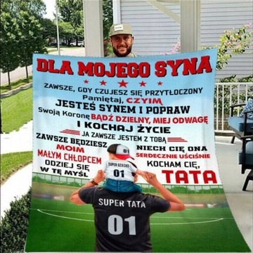 Koc od ojca dla syna - Jestem z ciebie dumny
