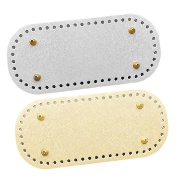 2x Skórzane torby na drutach DIY Spód Czarny