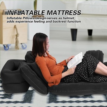 Надувной матрас для дома и улицы, кемпинга, путешествий, надувной матрас для заднего сиденья автомобиля