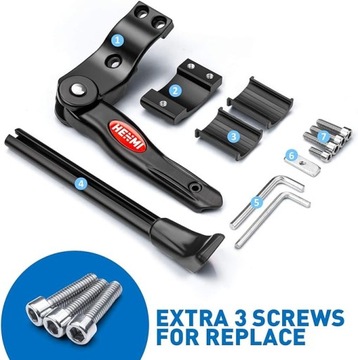 Stopka rowerowa pojedyncza, regulowana, HENMI