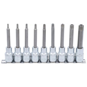 Sada 9 nástavců s bitem Torx TX20-60, pohon 12,5 mm (1/2") Bgs 5178