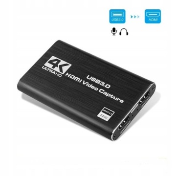 HDMI-граббер 4K, устройство записи видео на USB 3.0 для ПК и ноутбука, карта