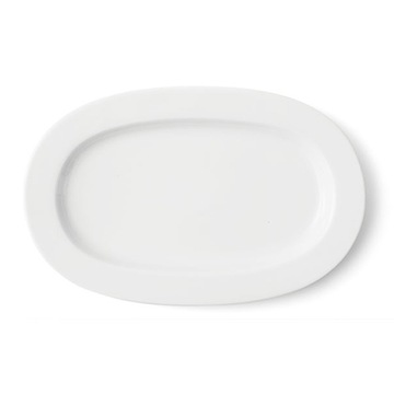 PÓŁMISEK OWALNY Z PORCELANY BIAŁY DUŻY 37 CM