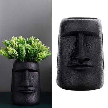2 шт. Статуя острова Пасхи Цветочный горшок для дома