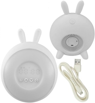 Marys Будильник Нічник LED RGB MW20773 Білий Кролик З Сигналом