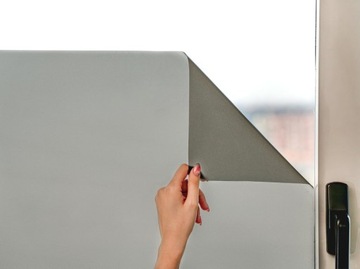 Оконная фольга 60x200 см, матовая черная, анти-УФ, самоклеющаяся