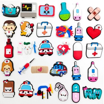 10 SZT. CHARMS CARTOON PRZYPINKI DO CROCS MEDYCZNE