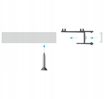 ПРОФИЛЬ ПОДВЕСНОЙ ПОТОЛОЧНЫЙ ПОДВЕСНОЙ ПОТОЛОК APA12 БЕЛЫЙ 3м С ЛАМПОЙ