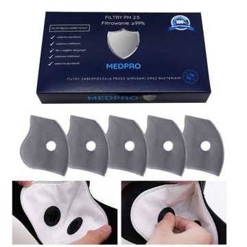 ФИЛЬТР PM2.5 ФИЛЬТРЫ для HEPA МАСОК НАБОР 12 шт.