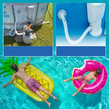 ШЛАНГ ДЛЯ НАДУВНОГО БАССЕЙНА С 2 ЗАМЕНАМИ ДЛЯ INTEX 300 АКСЕССУАРЫ ДЛЯ БАССЕЙНА