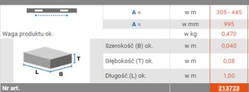 Stabilizator do drabin KRAUSE CORDA 50x20x995