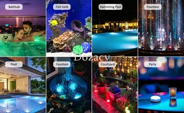 ВОДОНЕПРОНИЦАЕМАЯ RGB 13LED ЛАМПА ДЛЯ БАССЕЙНА, 4 ШТ.