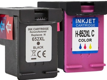Wysokowydajny komplet do HP 652XL. BK + CMY, HP 1115 2315 2135 3635 3636