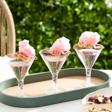 48 пластиковых стаканов для мартини, 210 мл – элегантные, прочные и известные