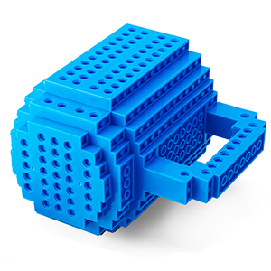 КРЕАТИВНАЯ КИРПИЧНАЯ КРУЖКА + БЛОКИ НАБОР БЛОКОВ В ПОДАРОК ​​ЕМКОСТЬ 350мл