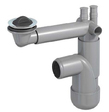 Syfon zlewozmywakowy 1 komorowy Flexloc fi 50