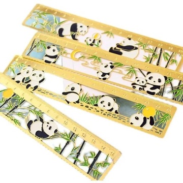 Желтая линейка, металлическая латунная линейка