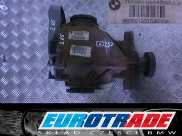 BMW E60 525D NÁPRAVA DIFER ZADNÍ 2,65 AUT 7530898 7530897