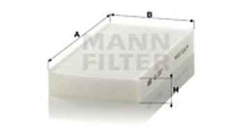 MANN FILTR KABINA CU2327-2 HONDA CIVIC FR-V 01-