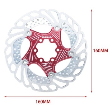 Легкие плавающие тормозные диски 160 мм, красные, 160 мм (6 дюймов)