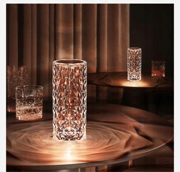 Светодиодная RGB-лампа Crystal Diamond Rose, 16 цветов