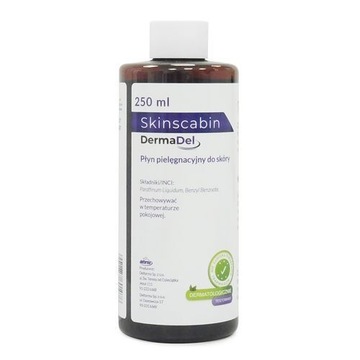 SKINSCABIN 250 ml płyn pielęgnacyjny, świerzb nużeniec, NovoScabin DERMADEL