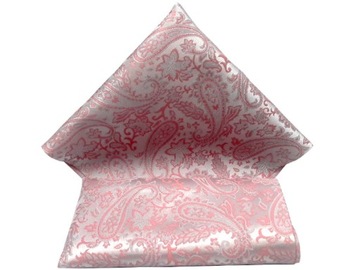 RÓŻOWA / PUDROWY RÓŻ WE WZORY POSZETKA BUTONIERKA