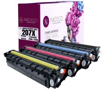 4 TONER DO HP COLOR LASERJET PRO MFP M283FDW 207X