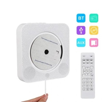 Ścienny odtwarzacz CD Radio FM Bluetooth USB MP3