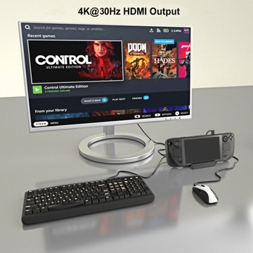 Док-станция 5 в 1 4K HDMI Steam Deck USB C